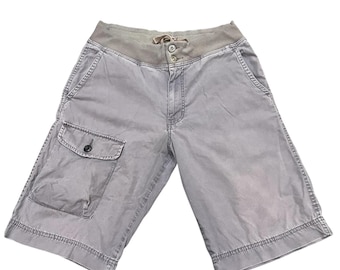 Vintage Uniqlo Compass Cargo Shorts Gray Size M | Gorpcore Utility Short