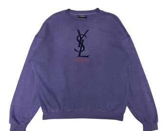 トップス 90's YVES SAINT LAURENT logo sweatshirt トップス 90's YVES SAINT LAURENT logo sweatshirt Vintage
