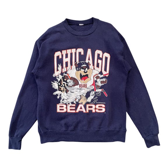 Vintage Chicago Bears Taz the Tasmanian Devil Sweatshirt - 1991