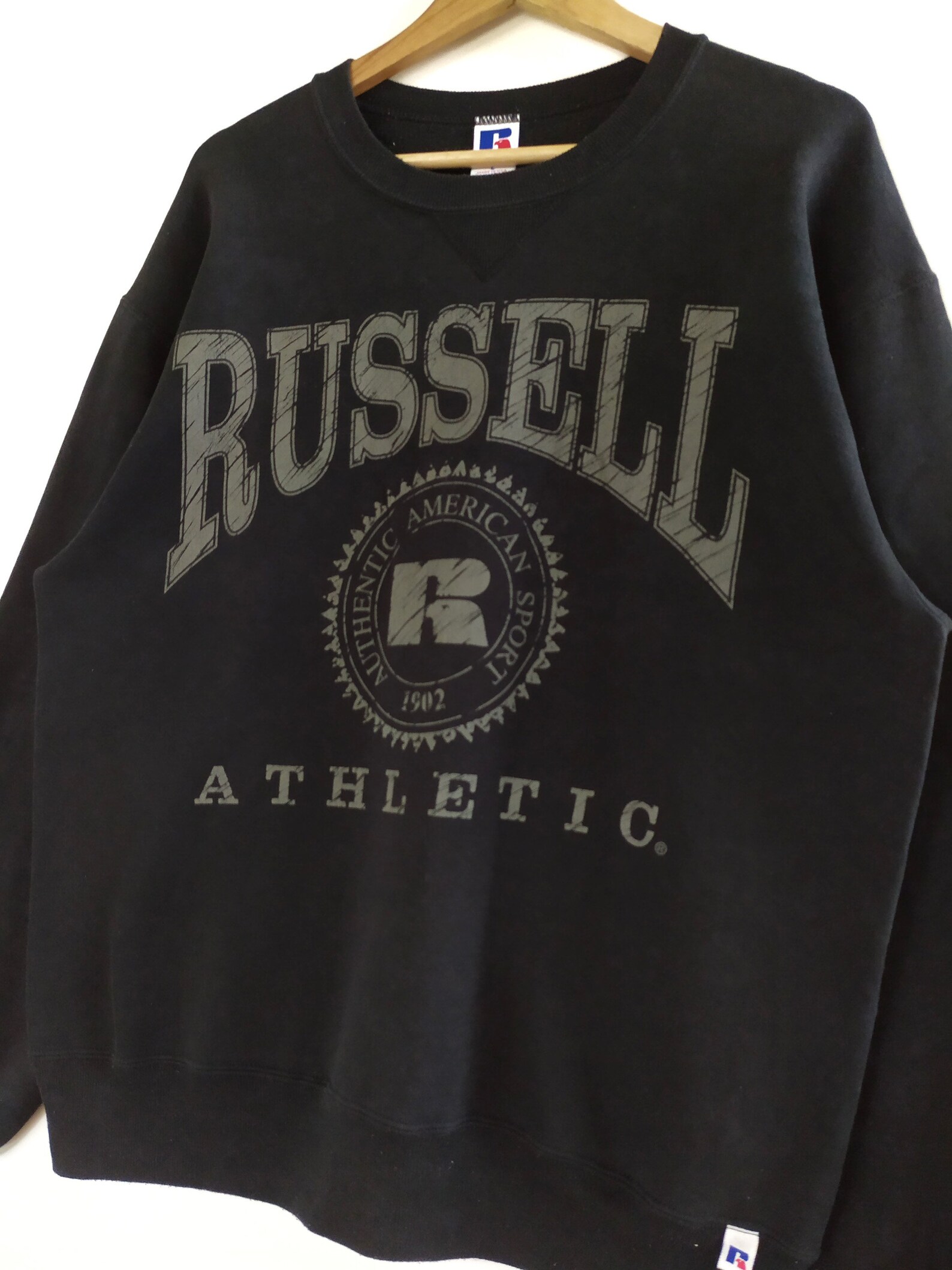 Vintage 90s Russell Athletic Big Logo Crewneck Sweatshirt | Etsy