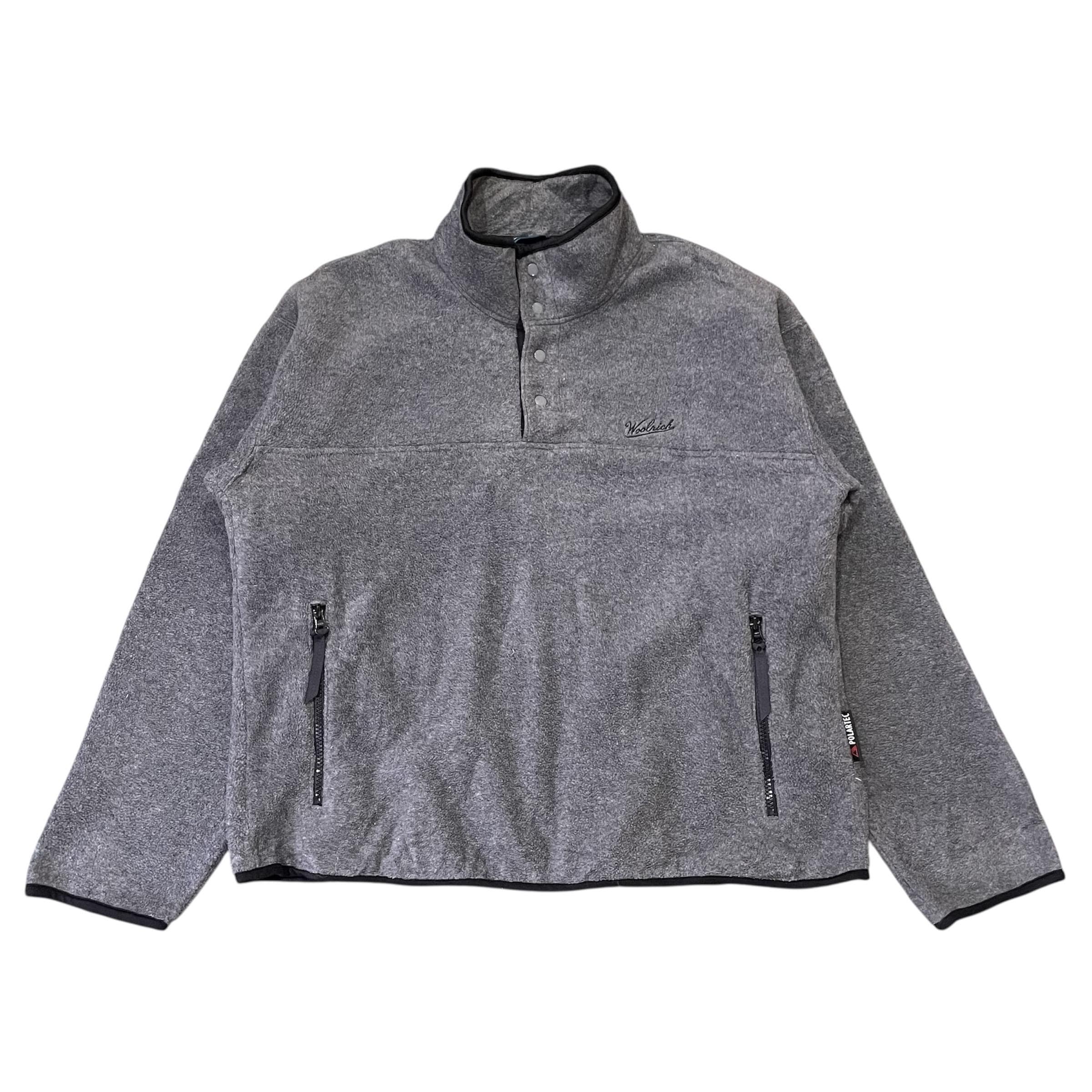 Danner / Woolrichコラボ ジャケット グレー Vintage Woolrich Polartec Fleece Pullover Gray Snap-t Neck Made in