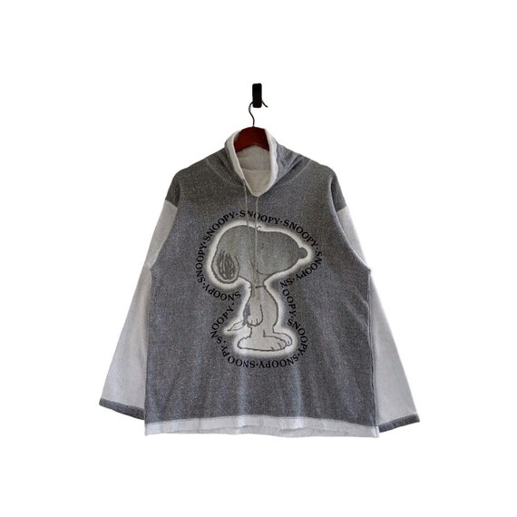 Vintage Peanuts Snoopy Drawstring Neck Pullover Sw