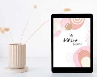 Printable Journal | Digital Journal | Notebook | Self Love Journal | Self Love Journey | Printable Notebook |  My Self Love Journal