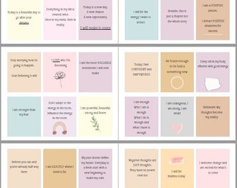 Positive Affirmation Cards Printable