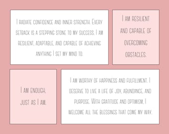 Printable Positive Affirmation Cards