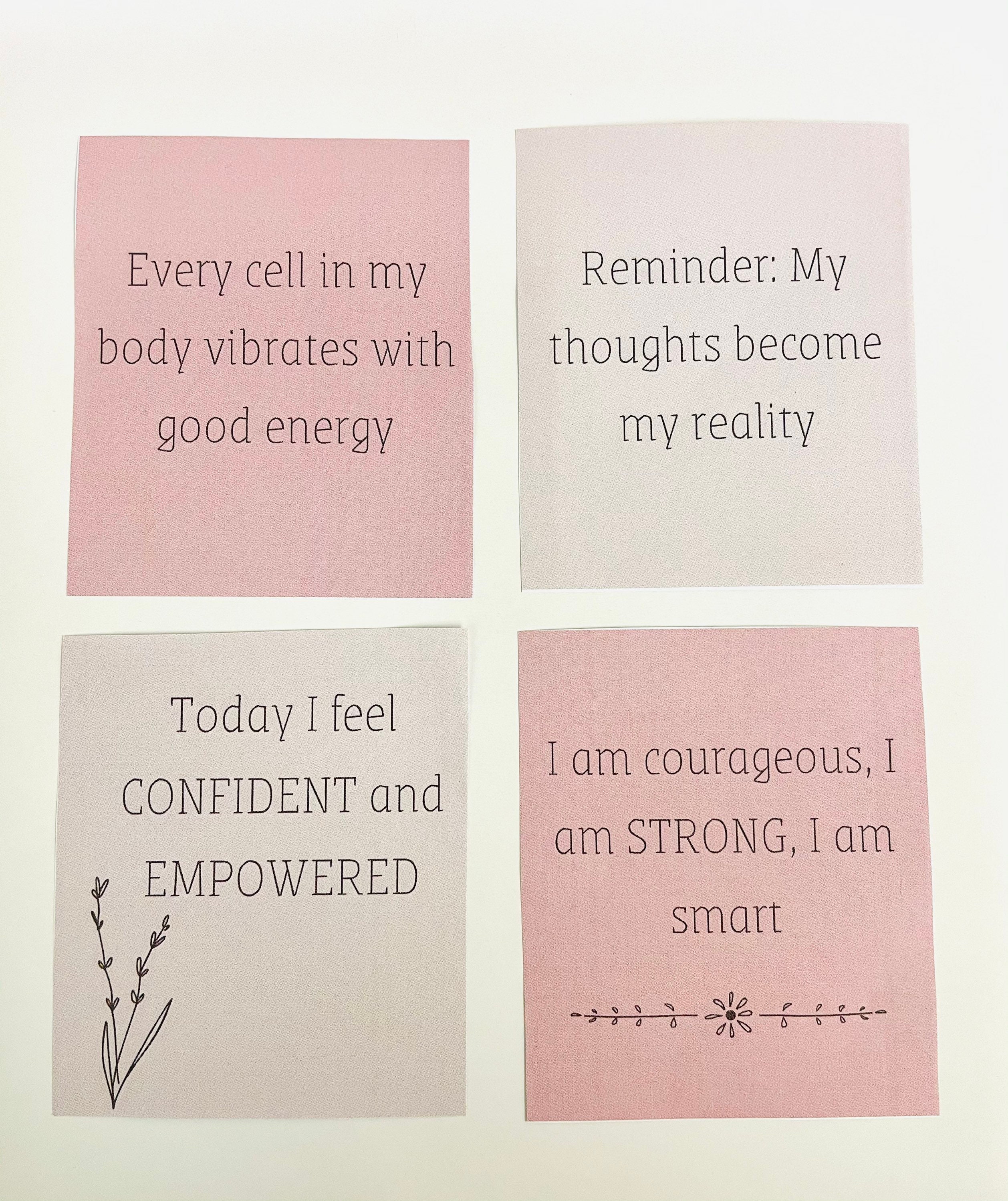 Positive Affirmation Cards Printable - Etsy