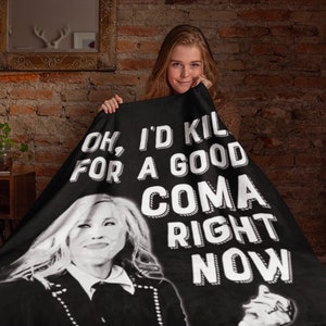 Moira Rose Coma Blanket - Velveteen Plush Blanket