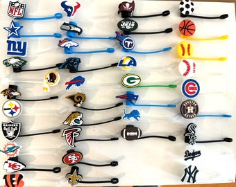 N F L Straw Toppers Football, Baseball, Basketball Straw Toppers