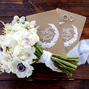 Rustic Boho Chic Wedding Vow Books Blank
