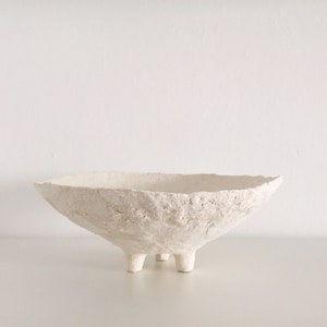 Three Legged Papier-Mâché Bowl