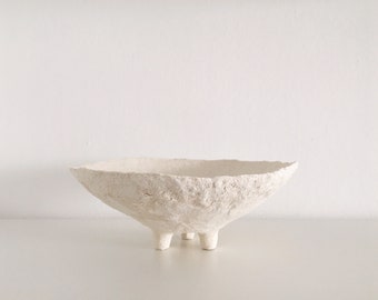 Three Legged Papier-Mâché Bowl