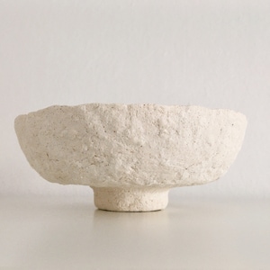Handmade papier-mâché trinket bowl