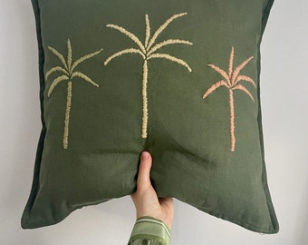 Palmier Handmade Embroidered Cushion Cover