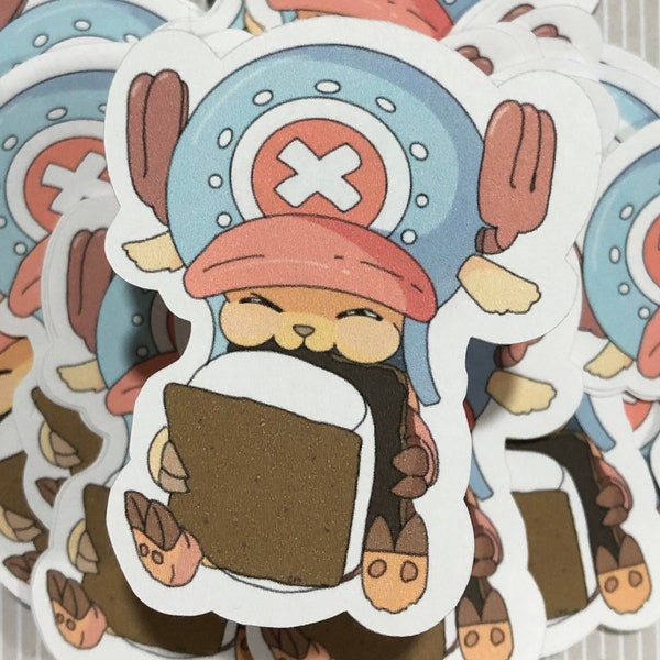 Anime-Inspired Sticker (Chop & S'mores)