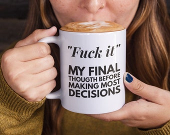 Foda-se a caneca, vá se foder a caneca de café engraçada, a xícara de chá rude e inadequada, a ideia engraçada de presente