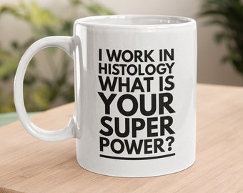Caneca de café de tecnologia de laboratório de histologia, xícara de chá de cientista de laboratório médico, presente para cientista, presente de ciência, presente para técnico de laboratório