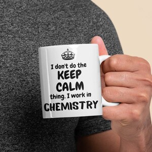 Chemistry lab tech coffee mug, medical laboratory scientist tea cup, gift for scientist, don't keep calm mug, science gift