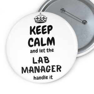 Keep calm pin, enamel backpacks pins, medical laboratory manager, gift for scientist, science gift, gift for laboratory technician