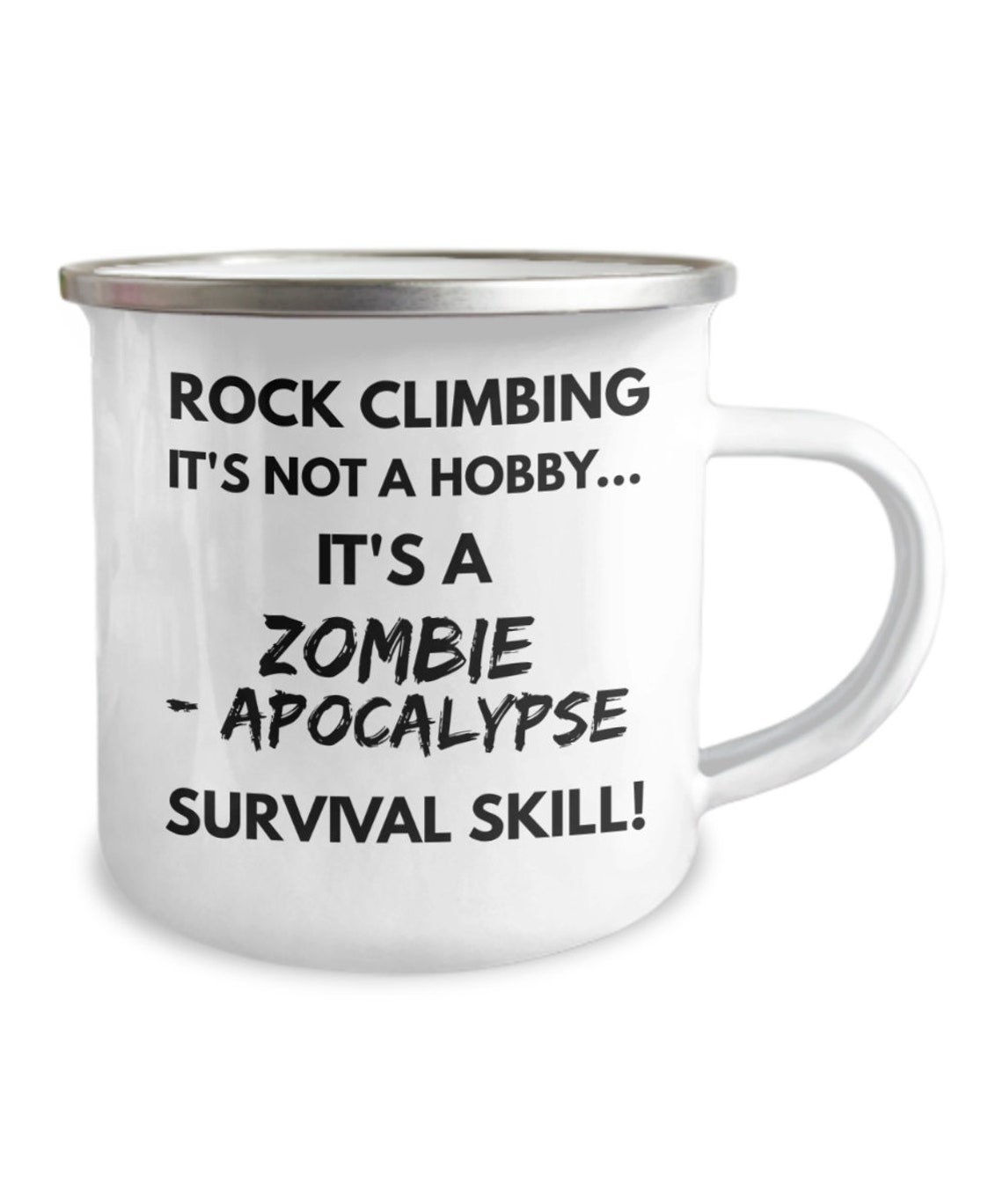Rock mountain climbing coffee mug climber hobby enamel cup Etsy