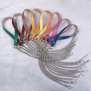 Bracelet combiné en cuir véritable 110 x 1,5 cm. Bandoulière avec fermeture pratique. Ceinture pour tous les sacs. Comment nouer un sac à bandoulière. Sac à bandoulière.
