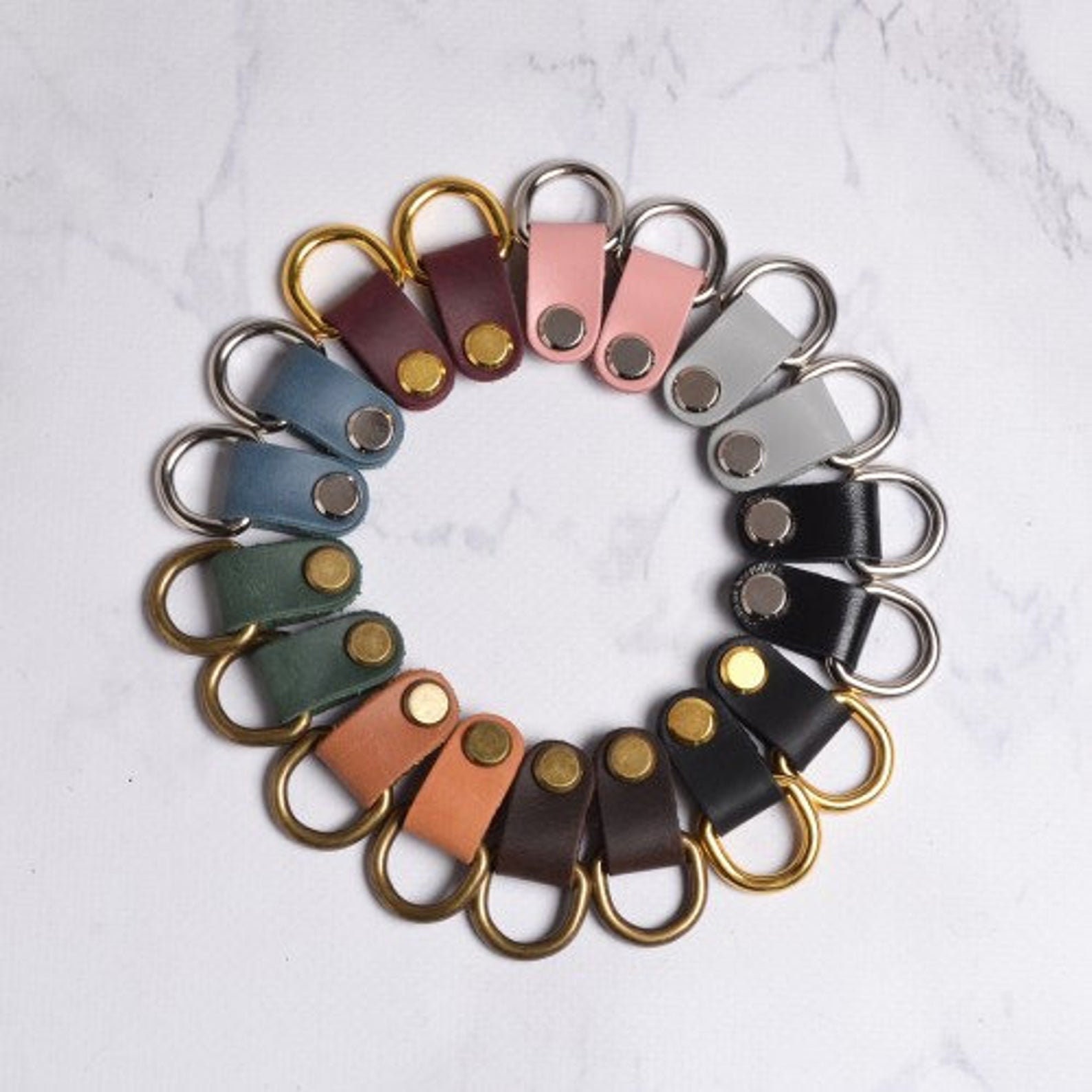 Loops for Bag or Backpack, Leather Belt Loops. Bag Strap Attachment