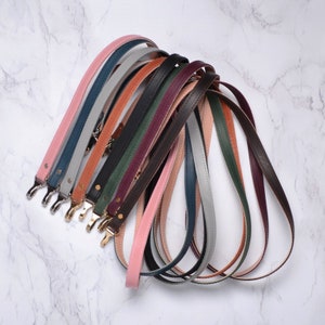 Correa de piel para bolso de 120cm. Correa para bolso de hombro, asa para bolso. Correa de mosquetón. Cierre de cartera. Cómo atar un bolso de hombro. Bolso bandolera