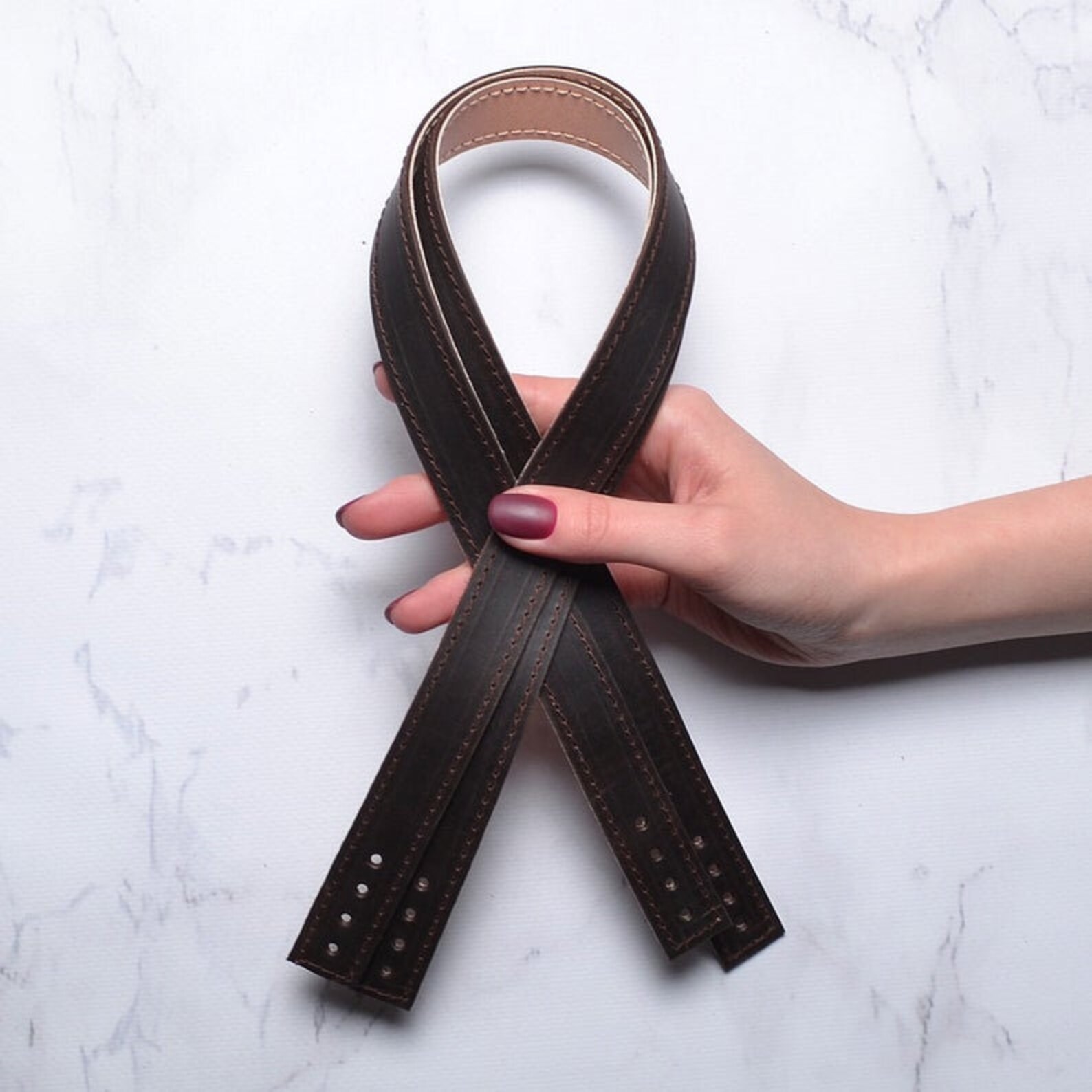 Set of 2 Leather Handles for Bags and Shoppers 70х2. Sewon Etsy