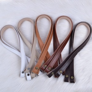 Set of leather handles for a bag with screws 65x1.5cm bag handles. Tie macrame bag. DIY Shopping bag with handles. Convenient handles/