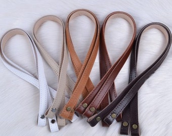 Set of leather handles for a bag with screws 65x1.5cm bag handles. Tie macrame bag. DIY Shopping bag with handles. Convenient handles/