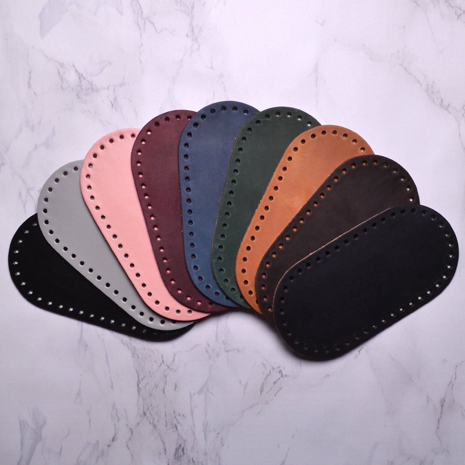 Natuurlijke leren bodem voor gehaakte tas rugzak of mand ovaal Afmeting 20x10. De basis voor het haken van een tas. Hoe een tas aan de bodem vast te maken Etsy Nederland