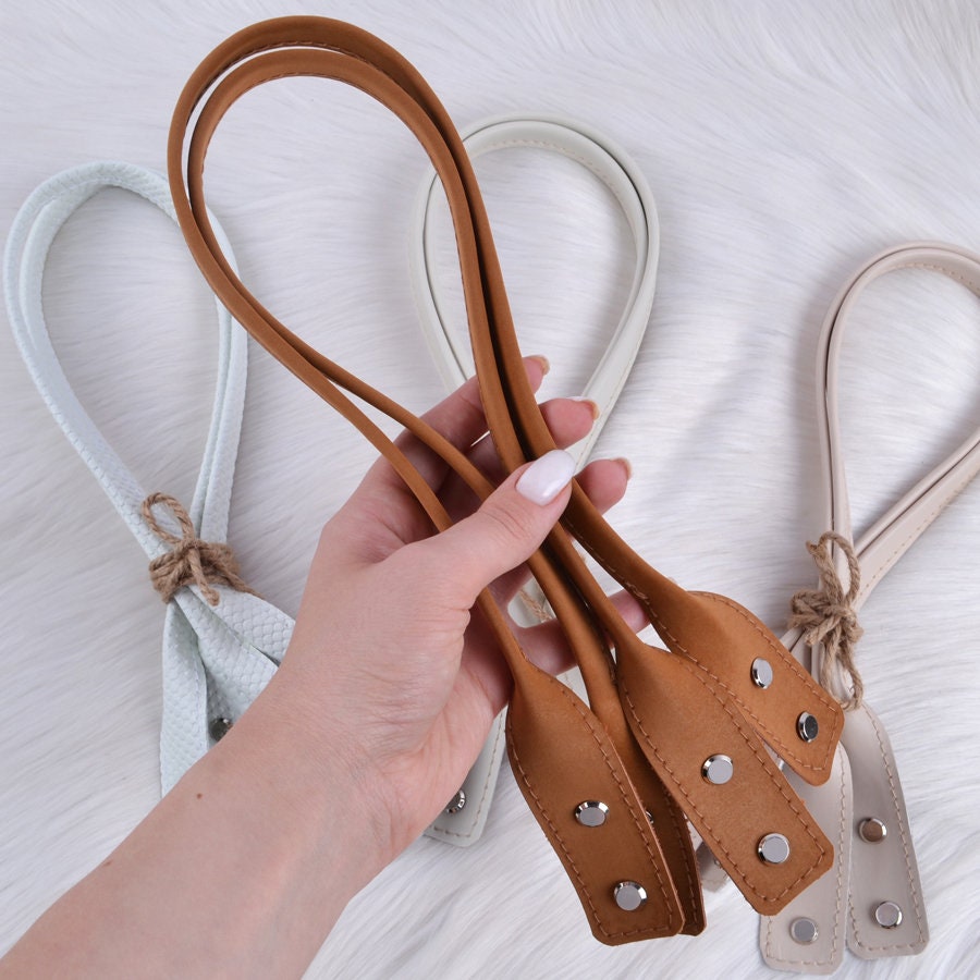 PU leather handles for bag with simple screw fixing Pair | Etsy