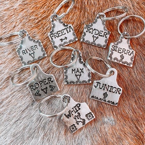 Cattle tag dog tags SMALL BREED