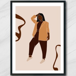 Black Girl Artwork Printable, Black Girl Poster, African Woman Art, Woman Illustration art, Black Girl Artwork, Instant Download Printable
