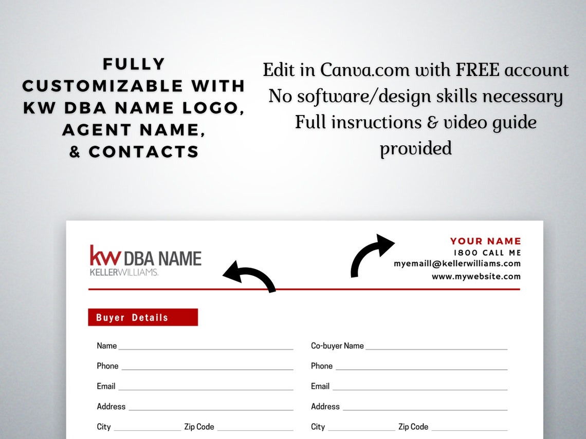 keller williams real estate buyer questionnaire template