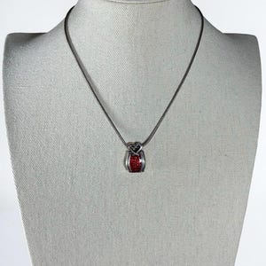 Brighton Silver-Tone Red Enamel Heart Pendant Necklace image 2