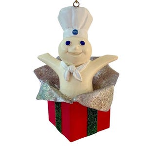 Vintage Danbury Mint Pillsbury Doughboy Holiday Christmas Ornament