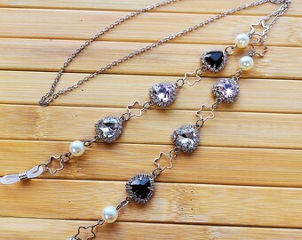 Silver chain/Gem Pendant Chain/ Glasses Chain/Decorative Chain/Sunglasses chain