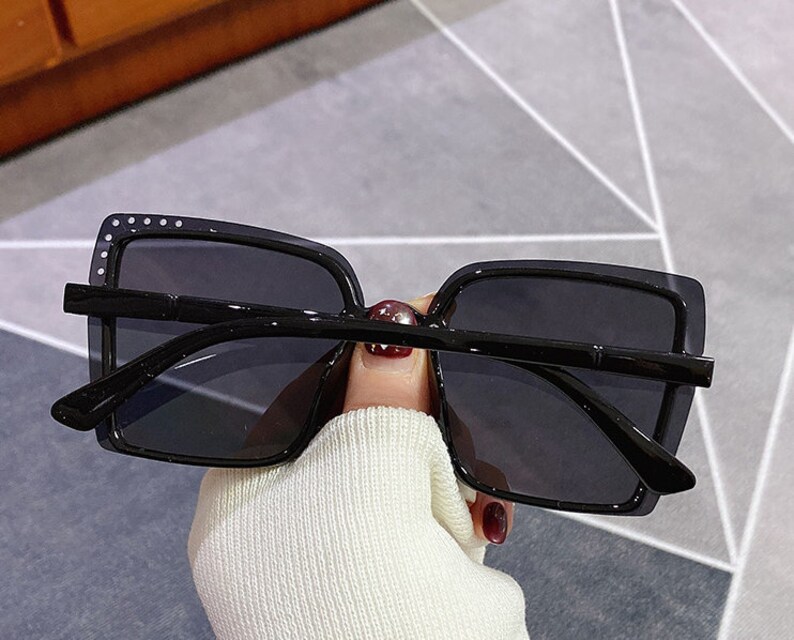 color gradient sunglasses square rimless sunglasses Beach glasses
