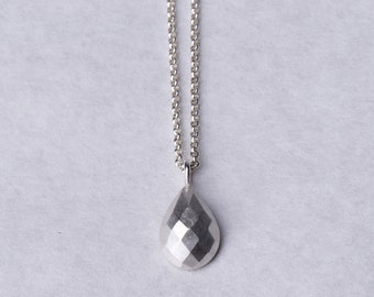 Chain, pendant, drops, 925 silver, handmade