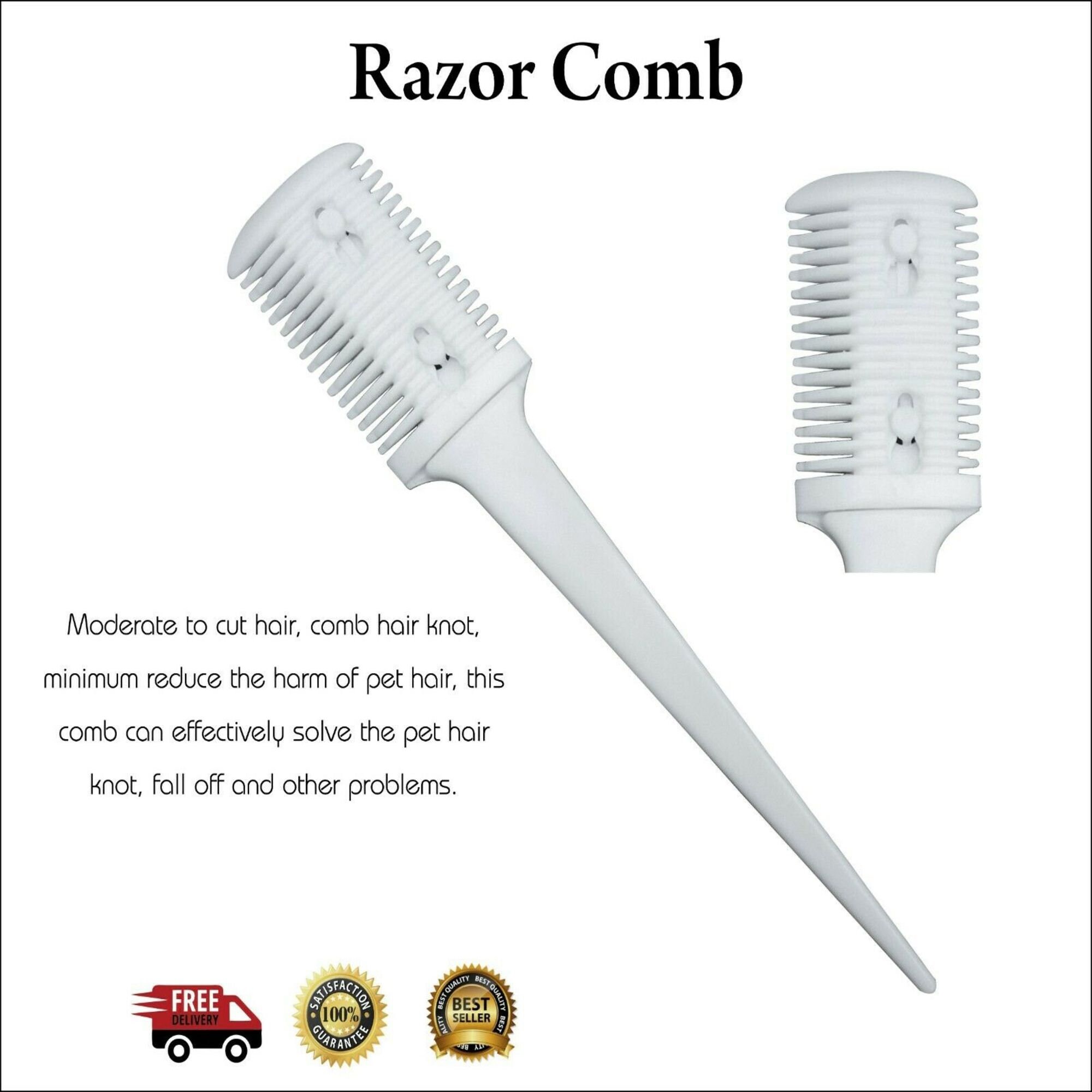 Single Double Side Razors Combs Hair Cutting Comb Razor With - Etsy