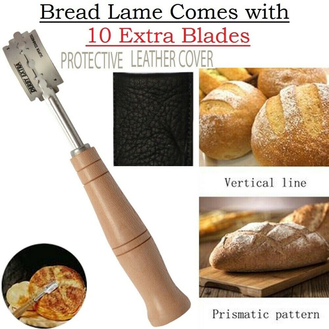 Baker's Bread Lame Dough Scoring Knife Tool Slashing Razor Etsy