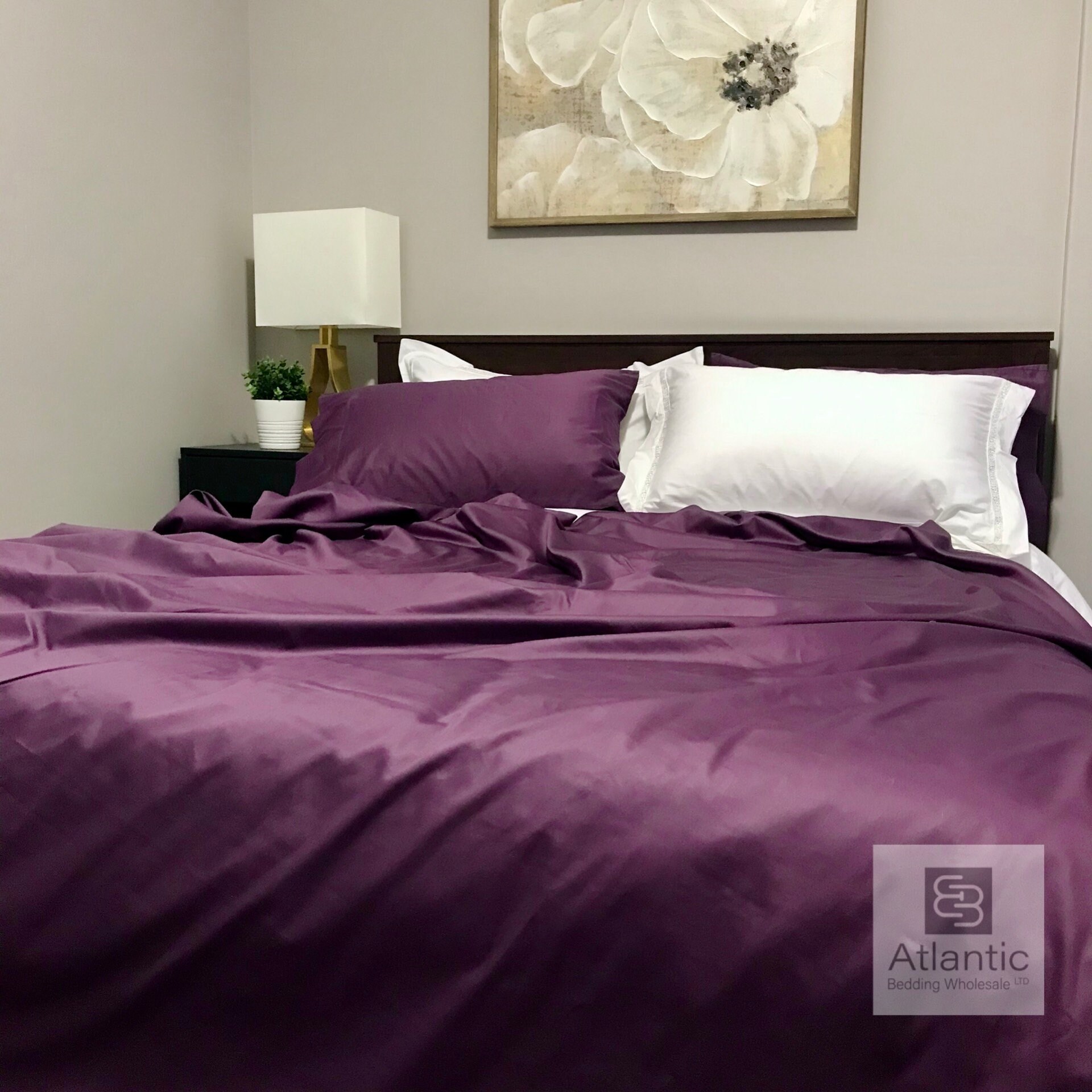 Single Fitted Sheet 100% Cotton Sateen 220 TC - Pack Of 2 Mixed Colours - The House Of Emily