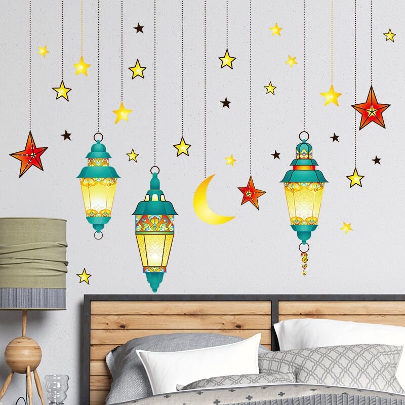 Pegatinas de pared de la luna decoración estrella bricolaje | Etsy