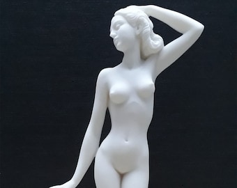 Birth Of Goddess Aphrodite 31cm-12.2in Greek Roman Goddess Venus Marble & Cast Alabaster Handmade Statue