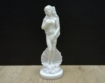 Birth Of Goddess Aphrodite 16.5cm-6.5in Greek Roman Goddess Venus Marble & Cast Alabaster Handmade Statue