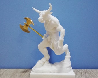 手作りアラバスター製ミノタウロス像 - ギリシャ神話の彫刻 - Etsy 日本