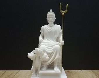 Hades Sculpture – Greek God of Underworld, Alabaster Statue