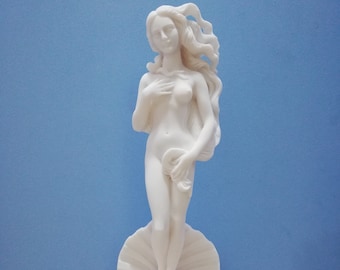 Statua In Alabastro Dea Afrodite Venere – Nudo Femminile, 30,5 Cm, Fatta A Mano In Grecia, Bianco Opaco