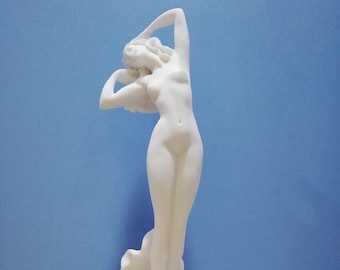 Venus Birth Statue, Handmade Marble & Cast Alabaster Greek Goddess