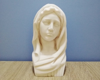 聖母マリア胸像 イエス・キリストの母 彫刻 18 cm - Etsy 日本